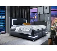 PRATO K18 łóżko kontynentalne LED 120x200 z pojemnikiem